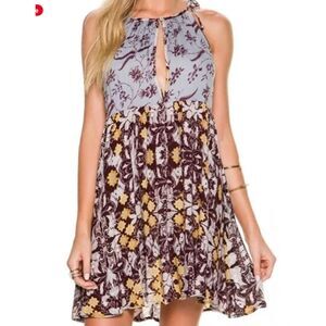 Intimately Free People Wildest Dreams' Slipdress Floral Tunic Halter